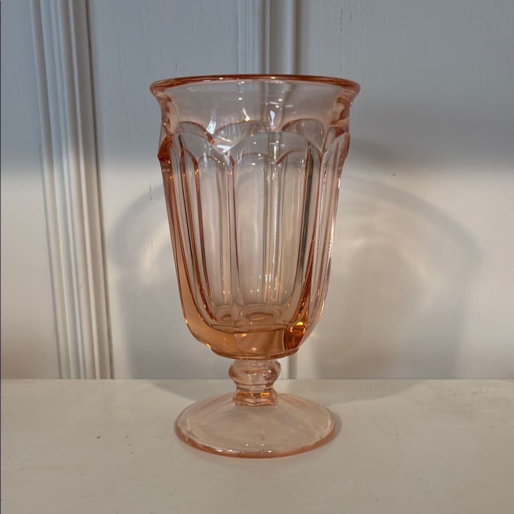 Imperial Glass - OLD WILLIAMSBURG Azalea Pink 6 1/2” Iced Tea Glass